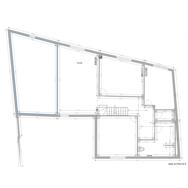 BRABANT LE ROI  ETAGE 120. Plan de 6 pièces et 161 m2