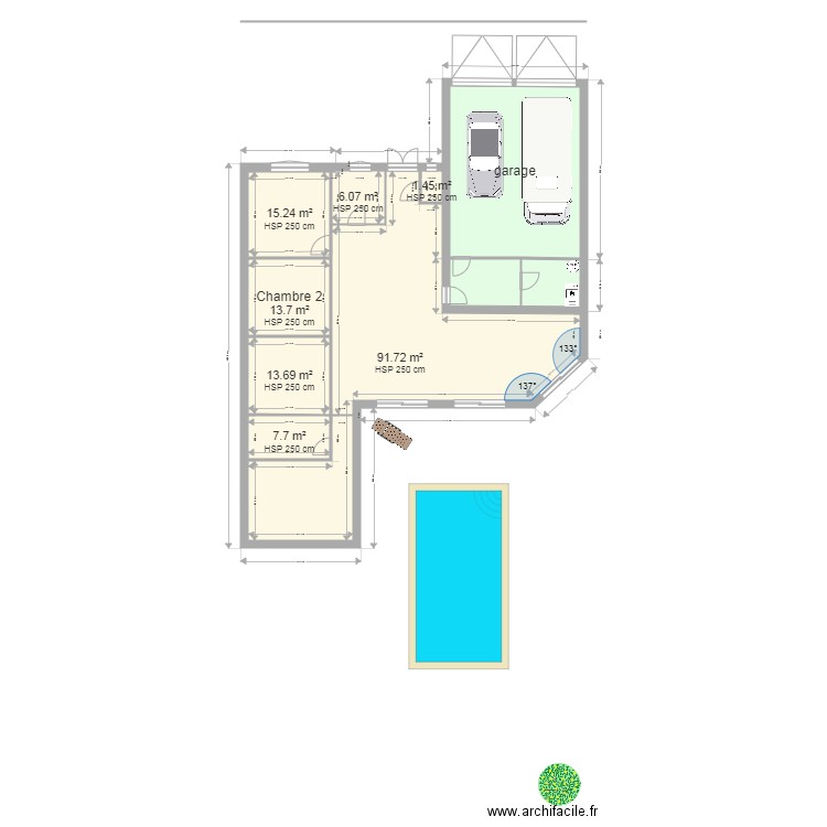 projet annie  patrick. Plan de 0 pièce et 0 m2