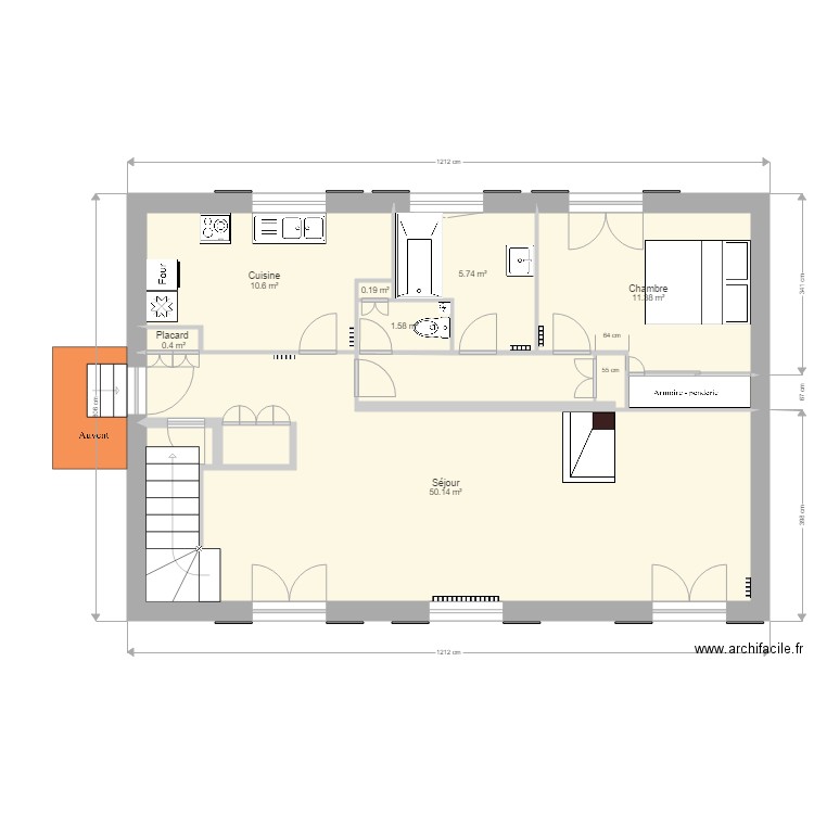 Pavillon 166 RDC. Plan de 0 pièce et 0 m2