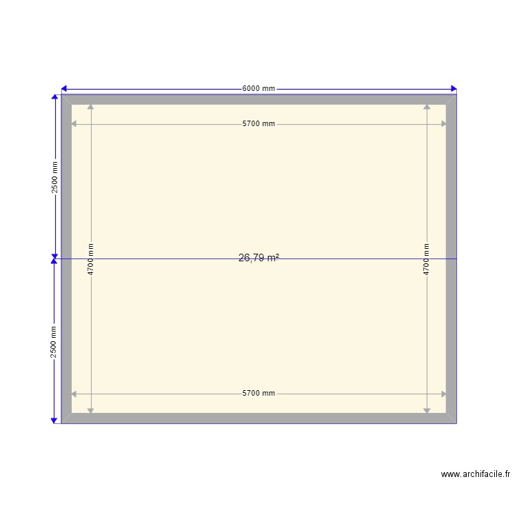 2 в 2 этажа. Plan de 3 pièces et 58 m2