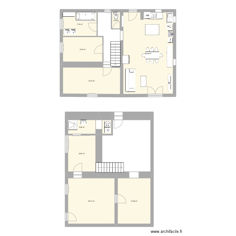 Maison. Plan de 0 pièce et 0 m2