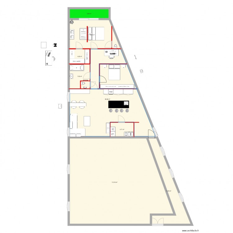 appartement conception 4. Plan de 0 pièce et 0 m2