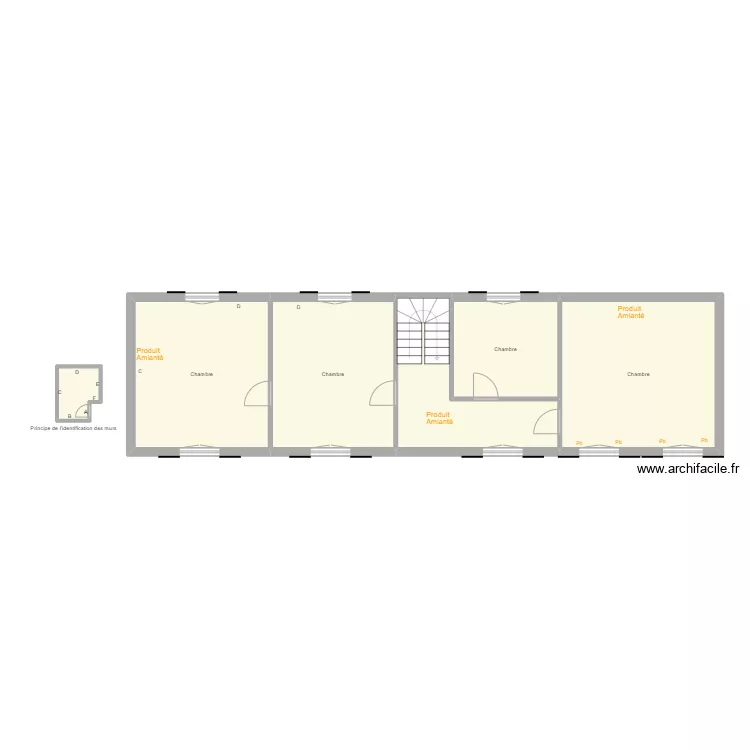 Croquis LOUTRE Etage. Plan de 