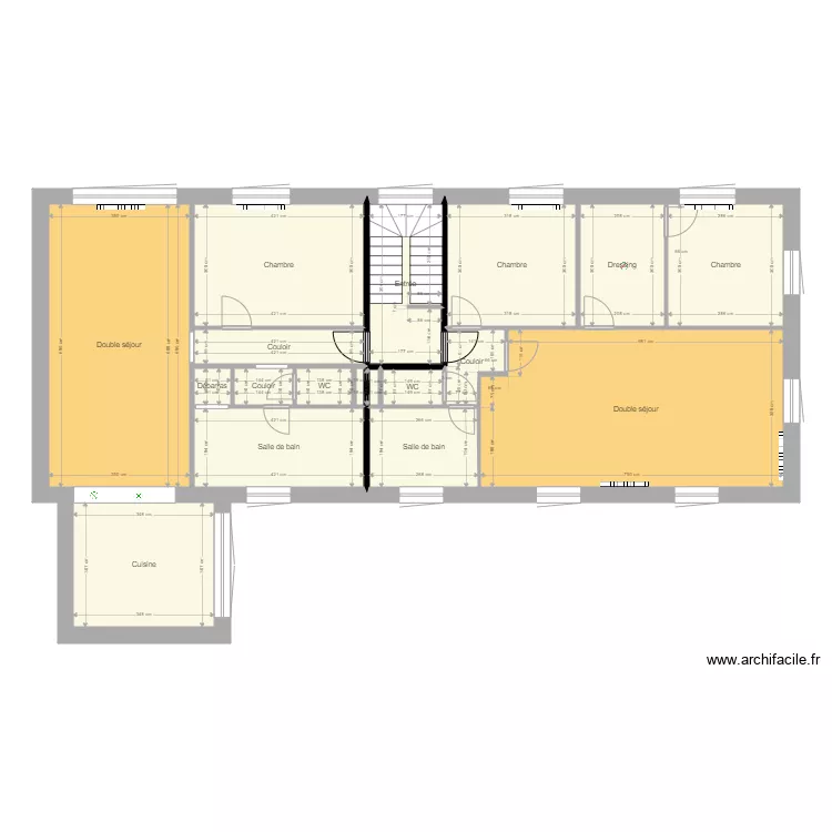 appart CLOISON. Plan de 