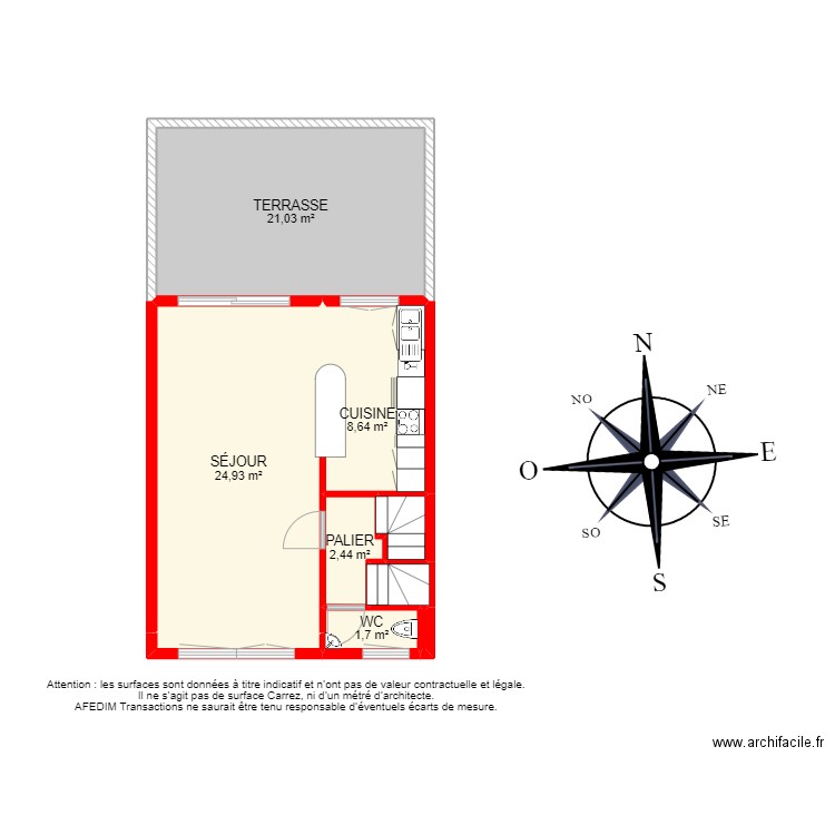 BI 12840. Plan de 28 pièces et 177 m2