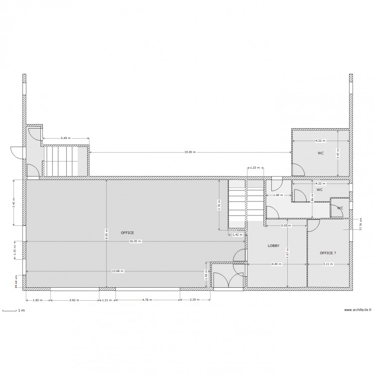GROUND FLOOR OFFICE 2. Plan de 0 pièce et 0 m2