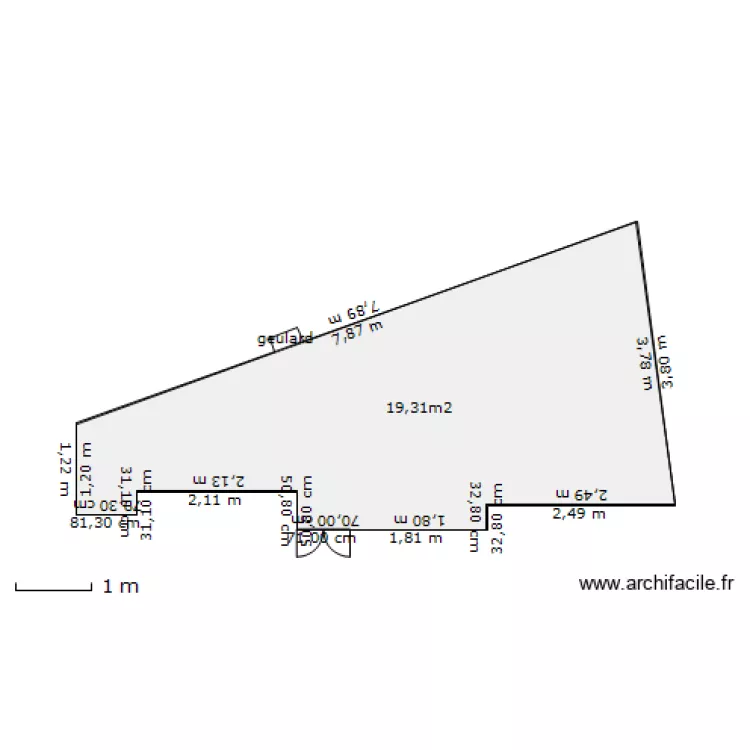 Baiillet N°2. Plan de Baiillet N°2. Plan de