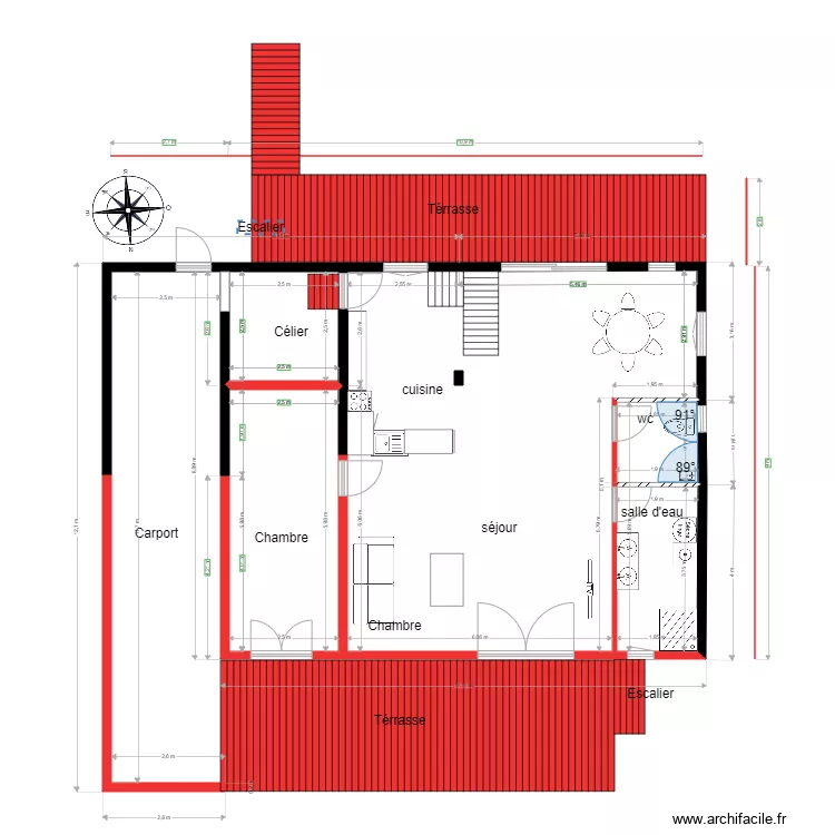 chalet 63 projet bon . Plan de 