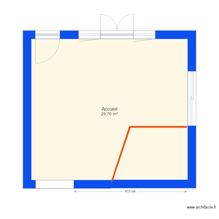 Théatre plan existant. Plan de 0 pièce et 0 m2