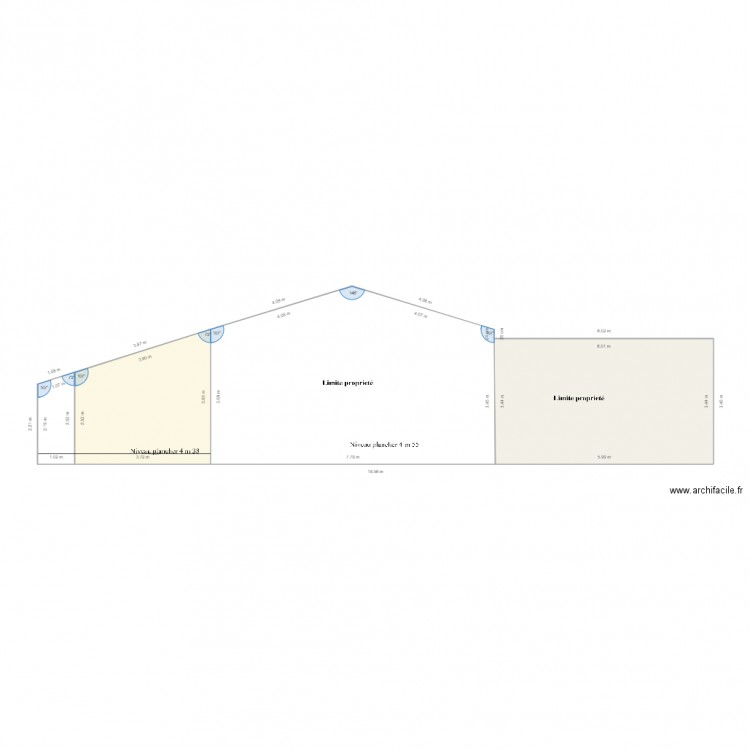 pignon ouest. Plan de 0 pièce et 0 m2