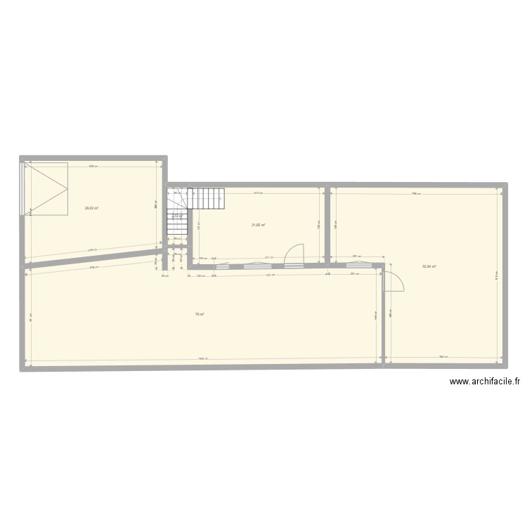 Plan RDC CORNU DE BASE. Plan de 0 pièce et 0 m2