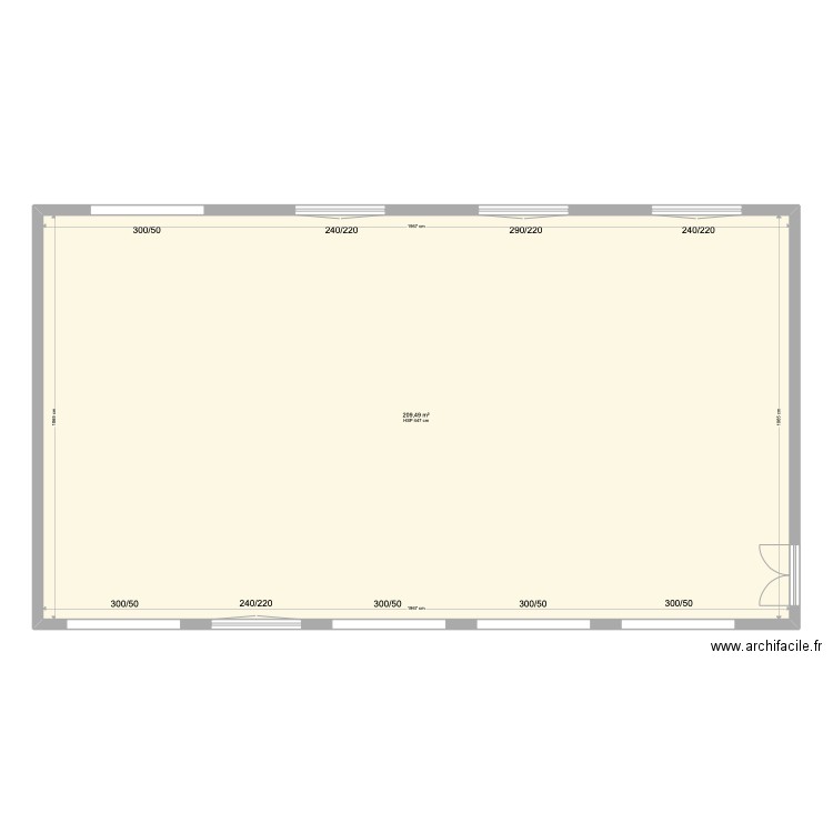 SALLE DES FÊTES DE TAILLECAVAT. Plan de 0 pièce et 0 m2