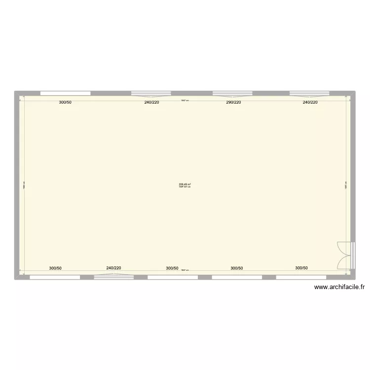 SALLE DES FÊTES DE TAILLECAVAT. Plan de SALLE DES FÊTES DE TAILLECAVAT. Plan de