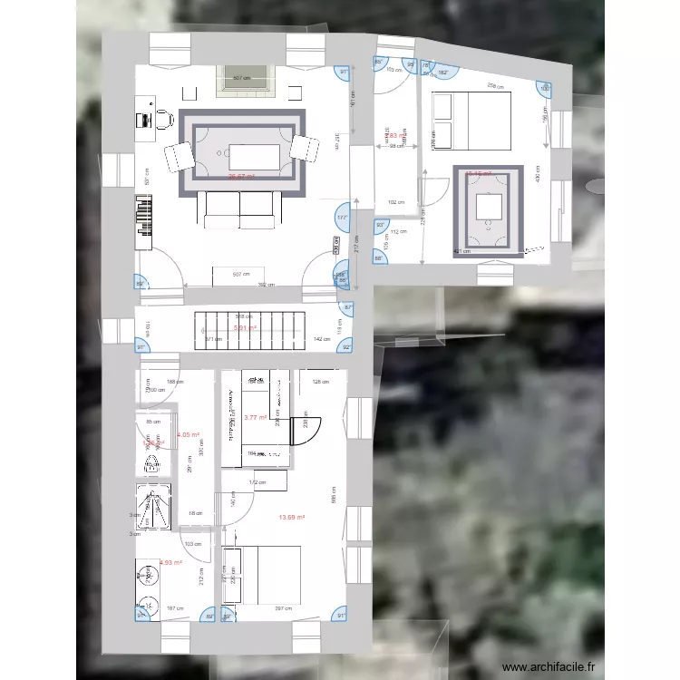 TAULIGNAN 4. Plan de 