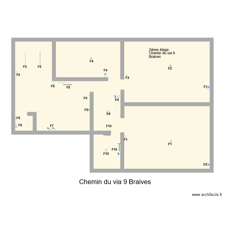 Jeanne Christian 2023 Chambres et annexe. Plan de 1 pièce et 118 m2