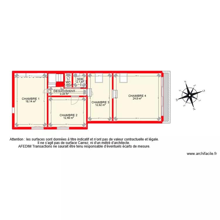 BI 9744 ETAGE EF. Plan de 