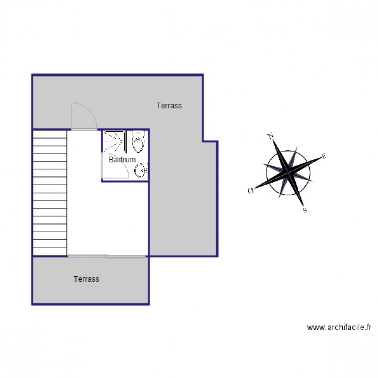 Planritning Serena V takterrass. Plan de 0 pièce et 0 m2