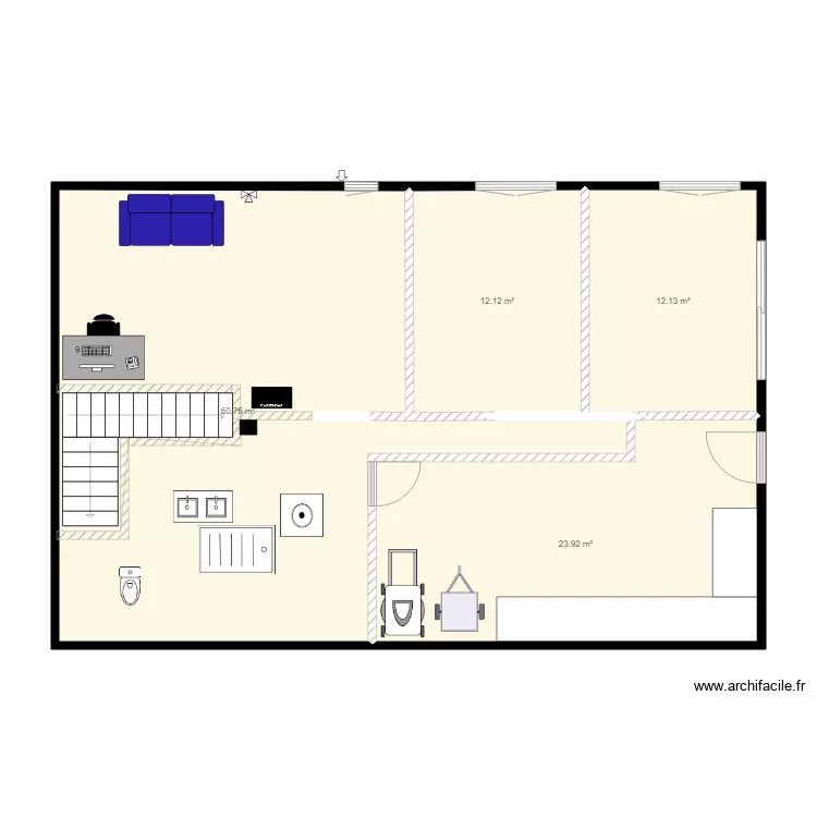 sous sol . Plan de sous sol . Plan de