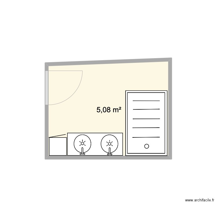 Salle de bain maison gardien. Plan de 0 pièce et 0 m2