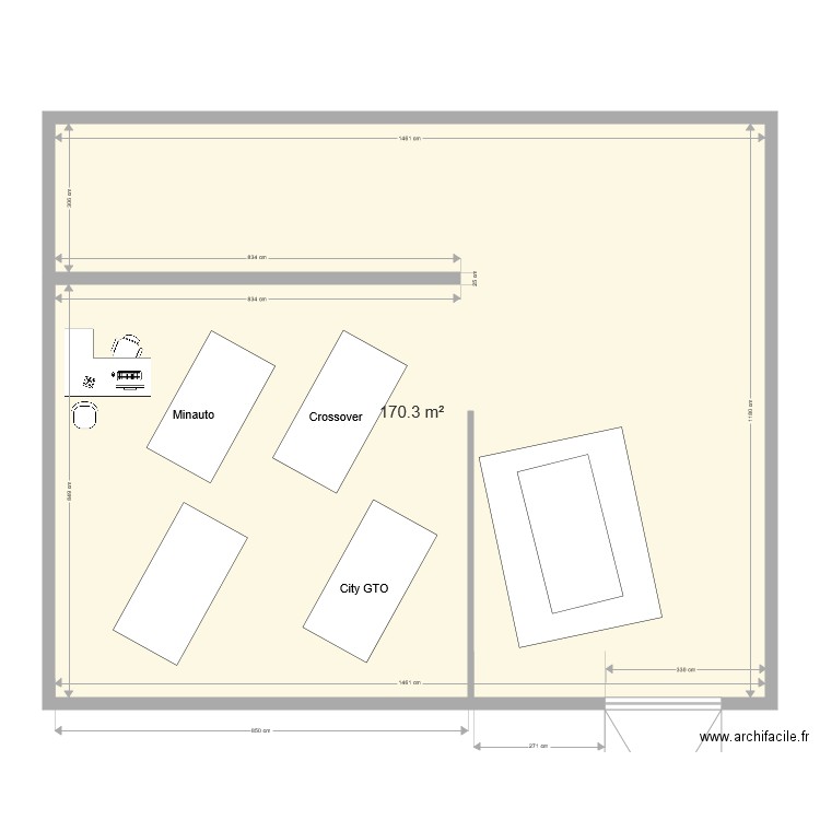 Local Poisy. Plan de 0 pièce et 0 m2