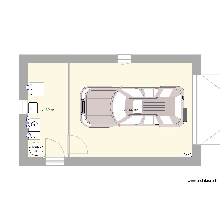 Cellier et Garage v2. Plan de 0 pièce et 0 m2