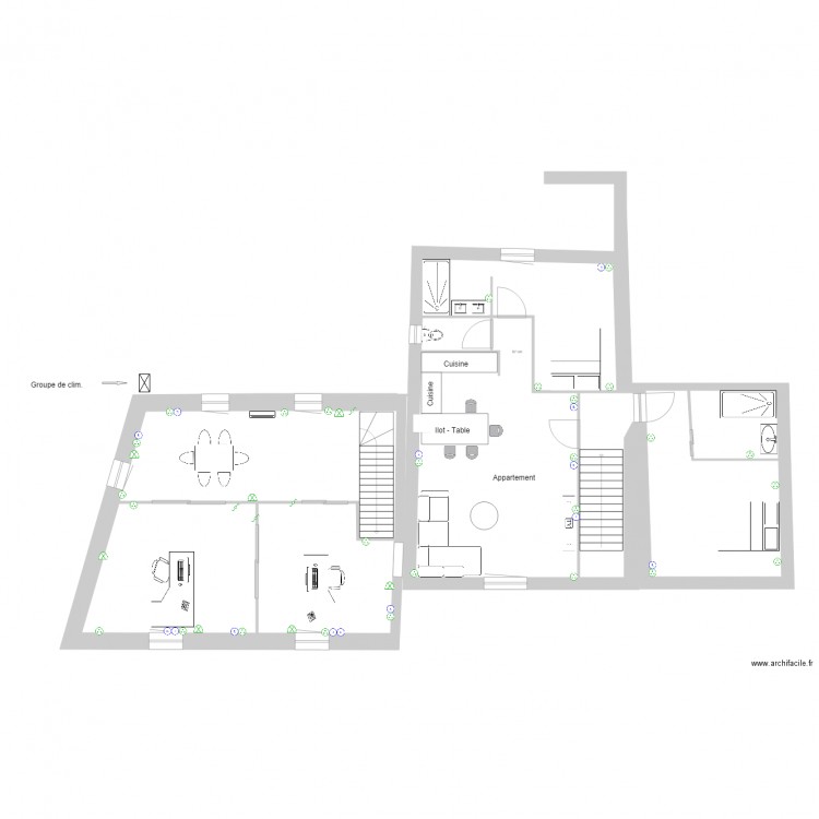 Projet Goult V21112021 Plan Elec. Plan de 14 pièces et 284 m2