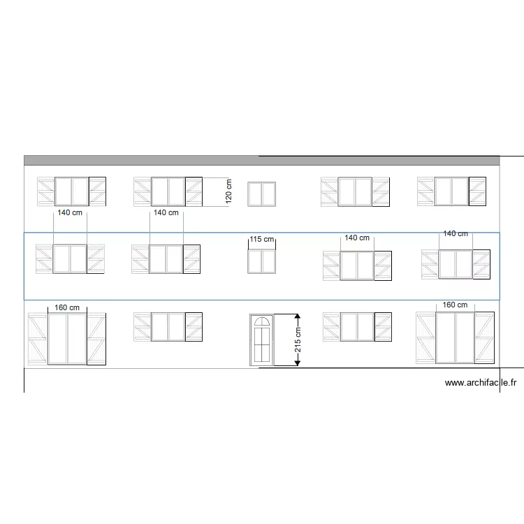faca immeuble ferte. Plan de 
