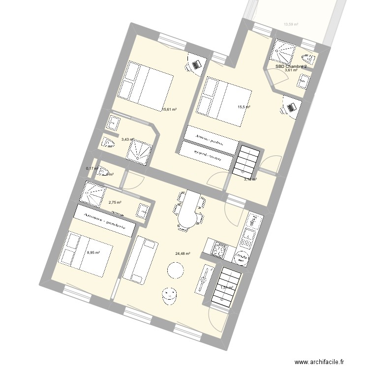 Mediatheque_plan_2_studio-meubles-final test-1_isolation. Plan de 29 pièces et 297 m2