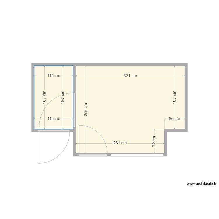 bureau Gaylord. Plan de 0 pièce et 0 m2