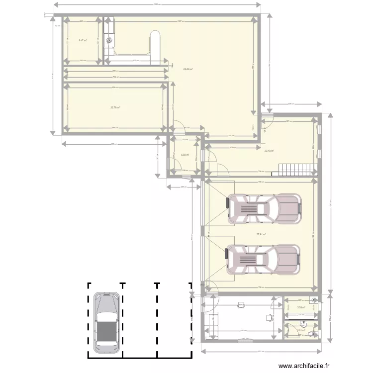 MAISON. Plan de 