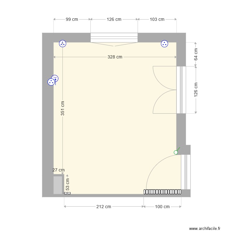 Cuisine pour cuisiniste. Plan de 0 pièce et 0 m2