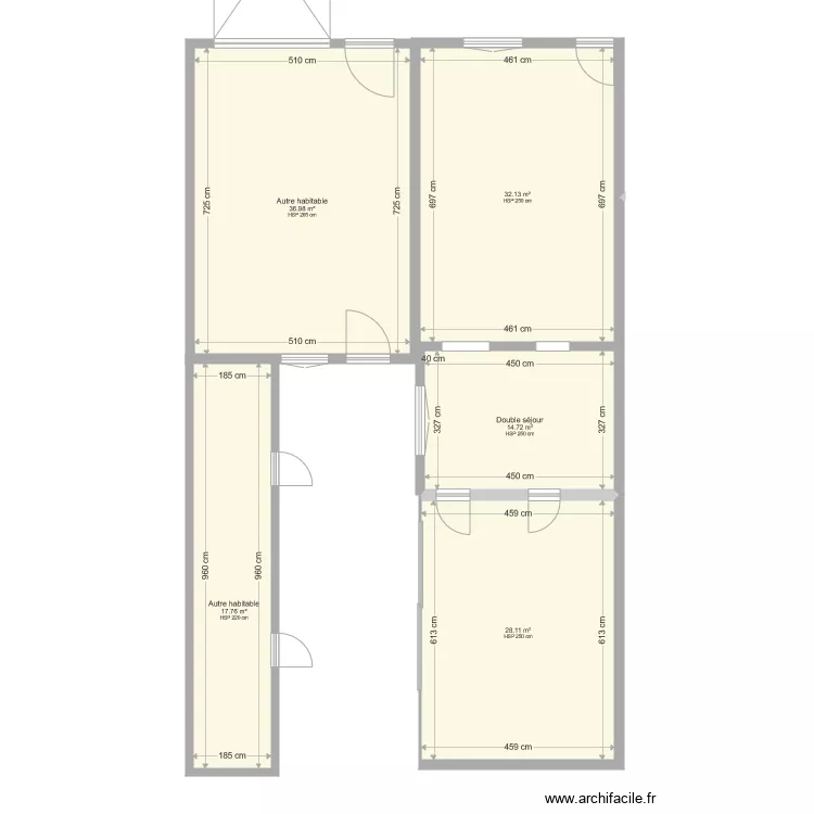 rdc hesdigneul &eacute;tat actuel apr&eacute;s d&eacute;molition. Plan de 