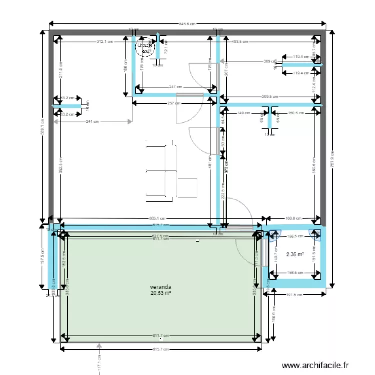 T2 Cugnet 2 soulac. Plan de 
