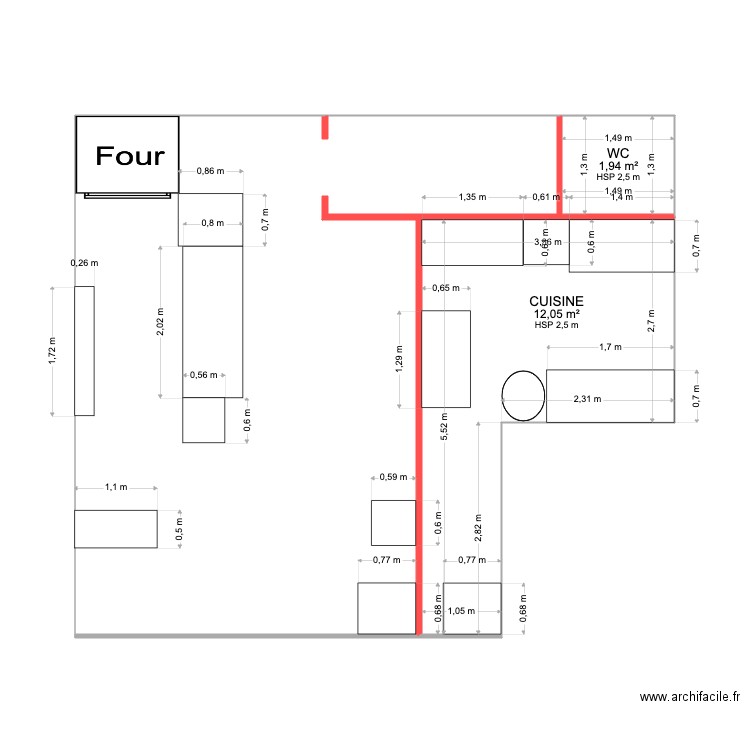 Pizzeria avec meuble . Plan de 0 pièce et 0 m2