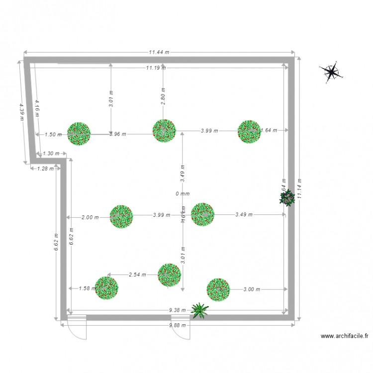 Verger dans le Jardin. Plan de 0 pièce et 0 m2