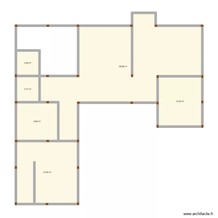 POUTRE. Plan de 6 et 108 m² POUTRE. Plan de 6 et 108 m²