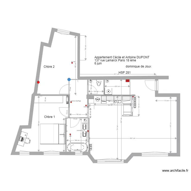 antoine et cecile D existant 1 juin 3. Plan de 