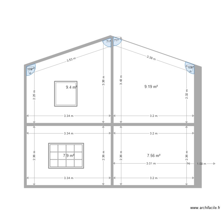 condeon 2 facade cote 204. Plan de 0 pièce et 0 m2