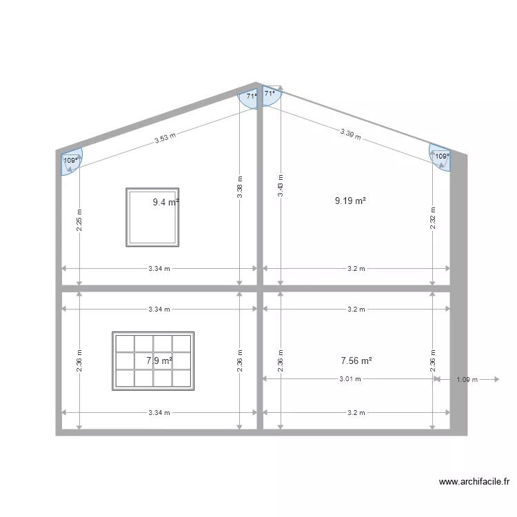 condeon 2 facade cote 204. Plan de condeon 2 facade cote 204. Plan de