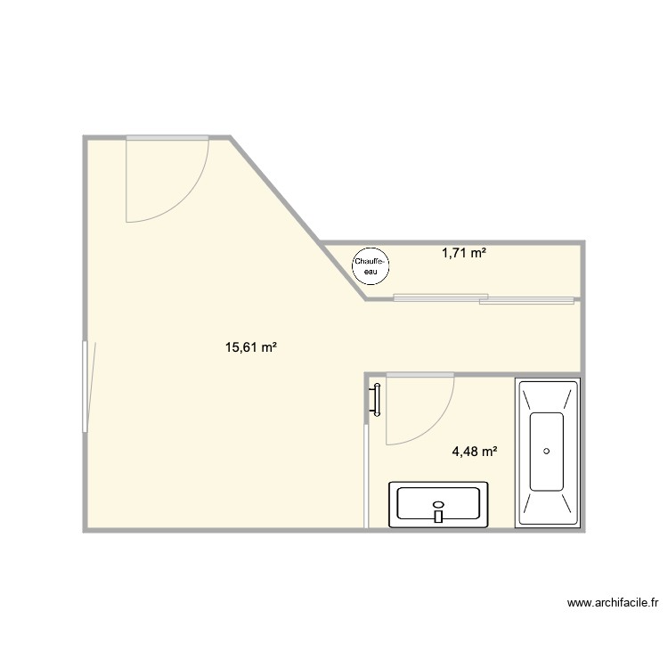Chambre. Plan de 0 pièce et 0 m2
