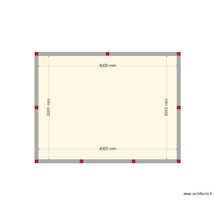 Навес. Plan de 1 pièce et 12 m2