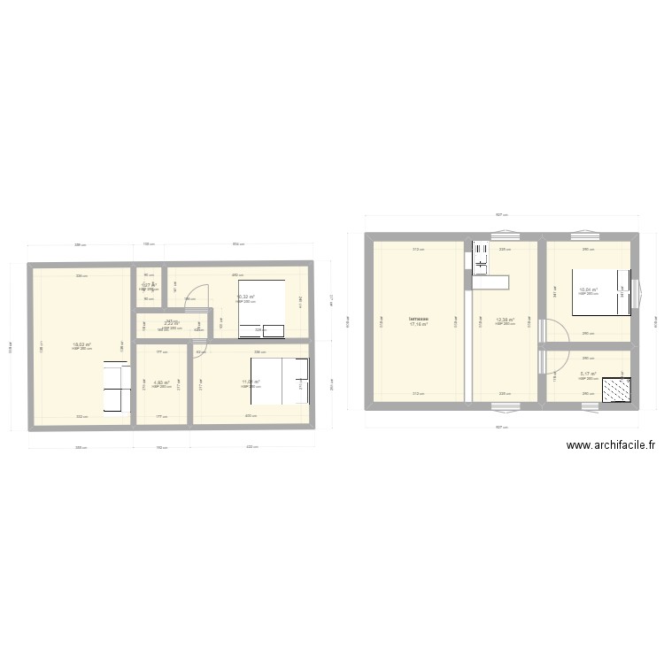 bungalow. Plan de 10 pièces et 93 m2