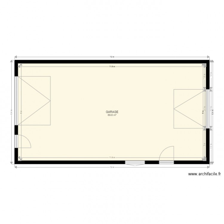 PLAN GARAGE. Plan de 0 pièce et 0 m2