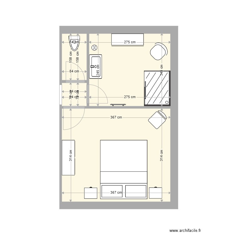 ÉTAGE chambre/sdb2. Plan de 0 pièce et 0 m2