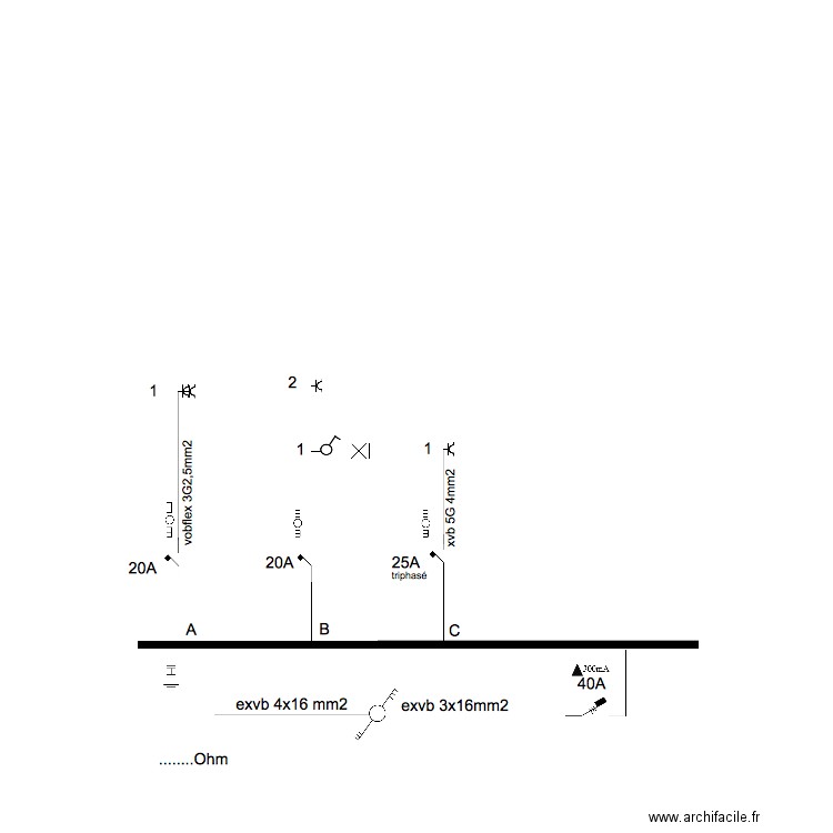 UNIFILAIRE Ressaix. Plan de 0 pièce et 0 m2