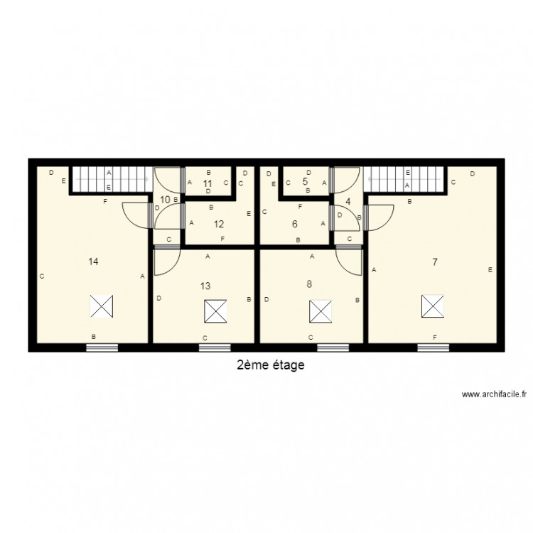 184593 JACQUINOT Plomb. Plan de 0 pièce et 0 m2