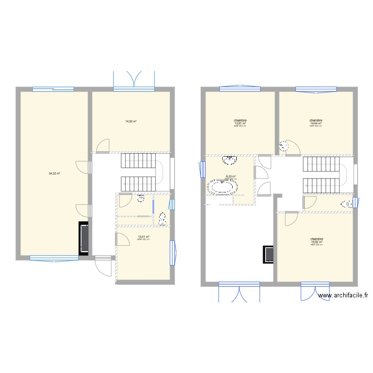 maisonHonegger. Plan de 0 pièce et 0 m2