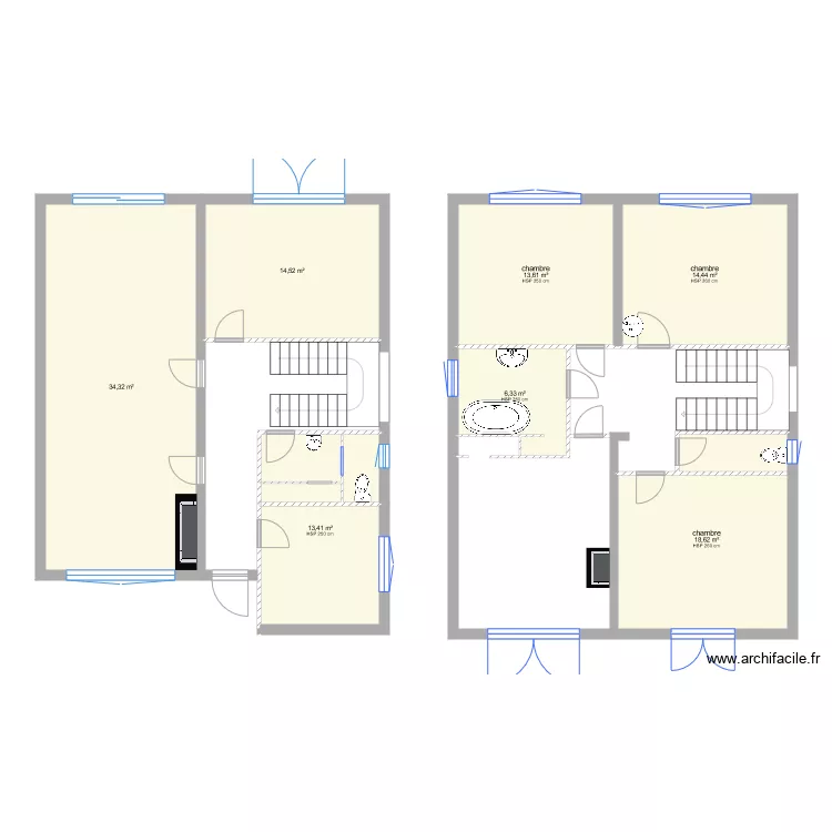 maisonHonegger. Plan de 
