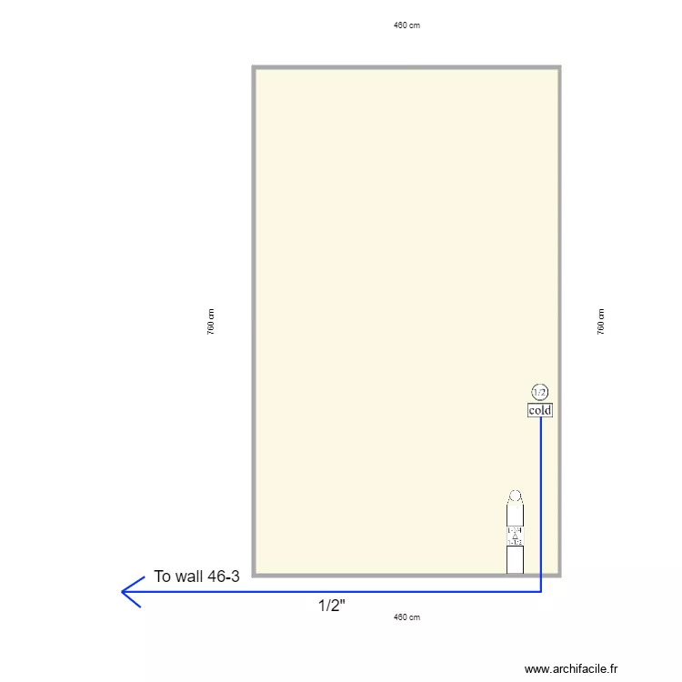 wall 46 2 cabinet and piping X 3. Plan de 