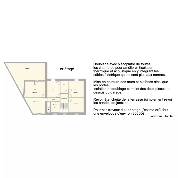 Saint Nic 1er &eacute;tage. Plan de 